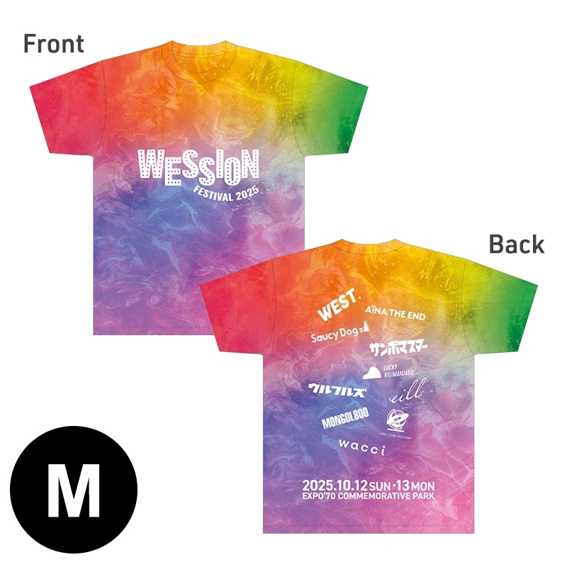 フェスTシャツ［タイダイ］Mサイズ / WESSION FESTIVAL 2025
