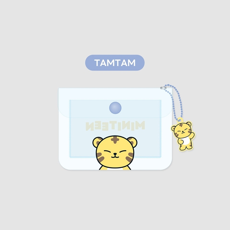 MINITEEN PVC TRANSPARENT STORAGE POUCH #TAMTAM（HOSHI） : MINITEEN