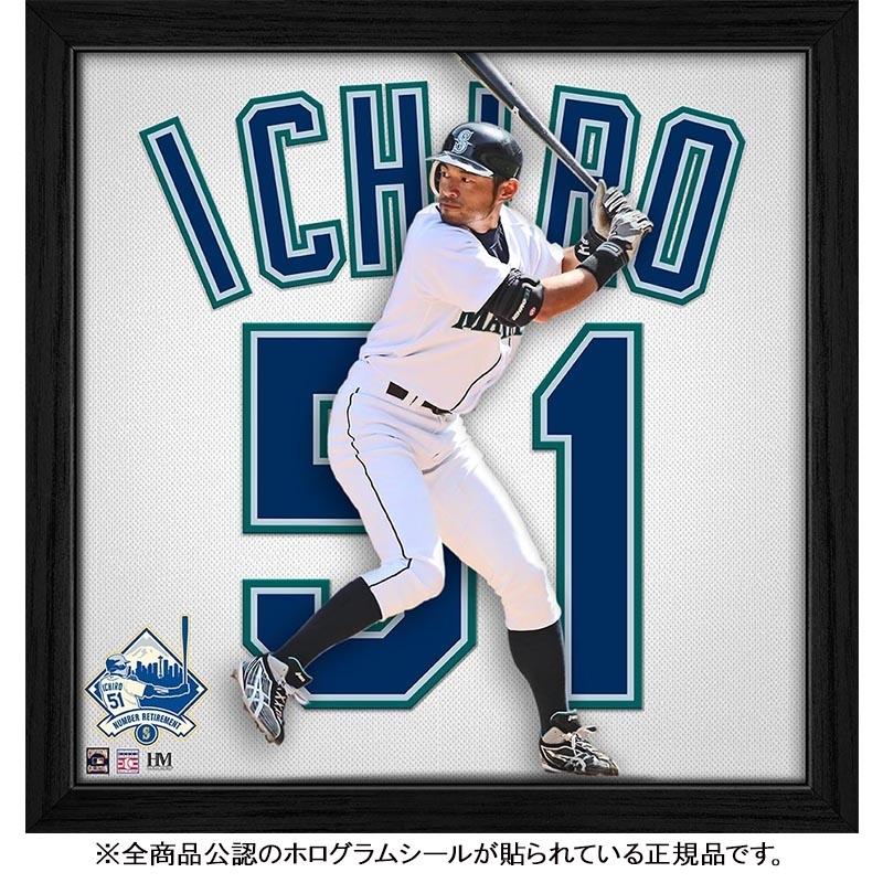 マリナーズ イチロー 永久欠番記念インパクトジャージフレーム