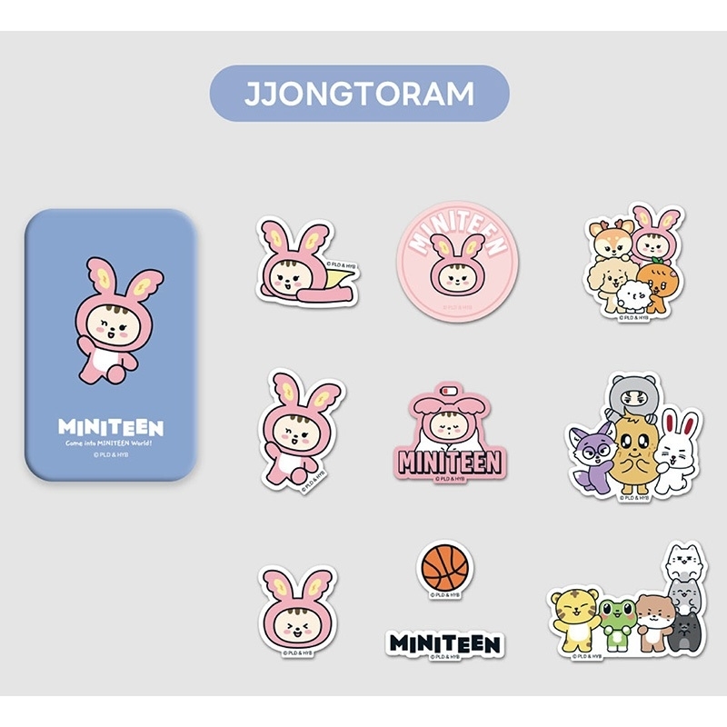 MINITEEN TIN CASE STICKER SET (JJONGTORAM / JEONGHAN) : MINITEEN