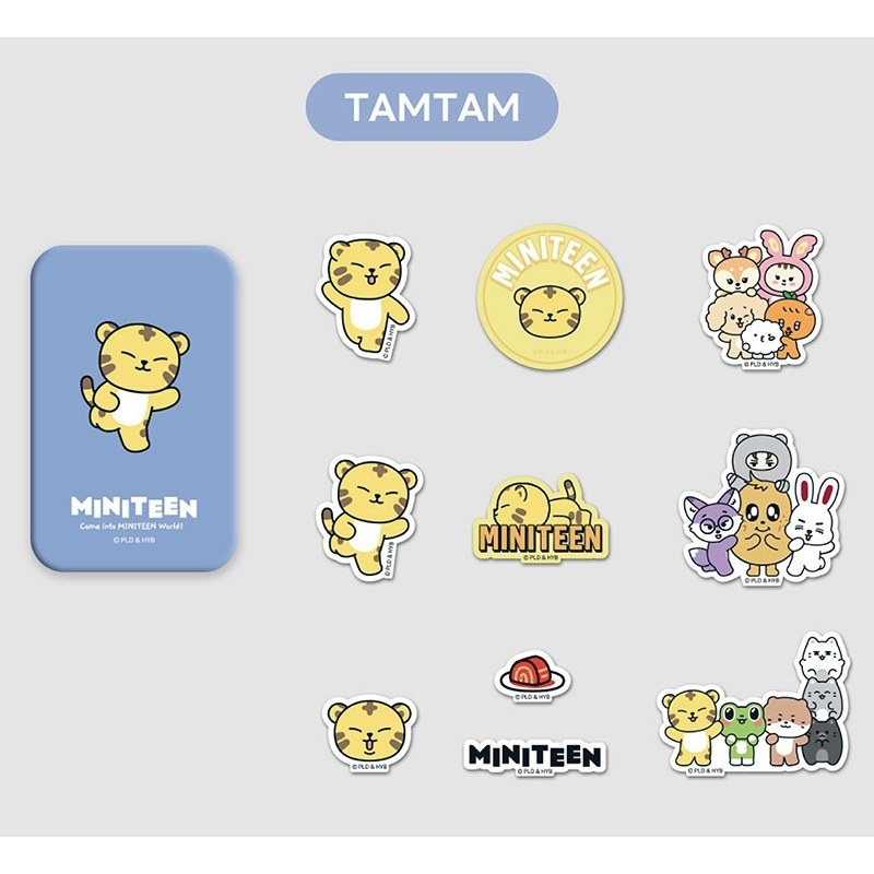 MINITEEN TIN CASE STICKER SET (TAMTAM / HOSHI) : MINITEEN