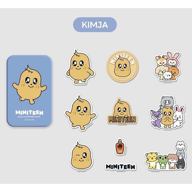 MINITEEN KIMJA グッズ2点 MINITEEN TIN CASE STICKER SET (KIMJA / MINGYU) : MINITEEN