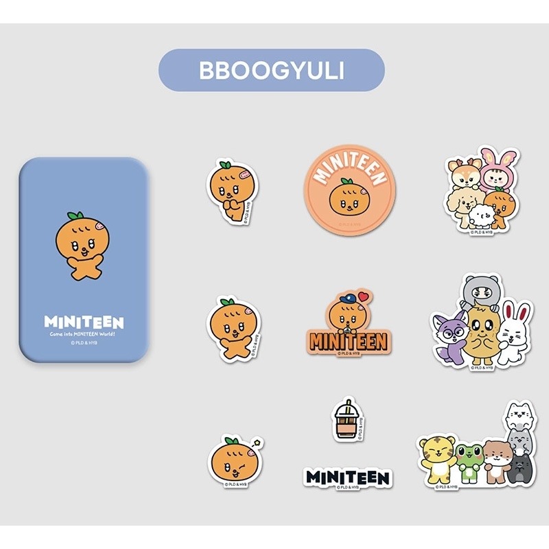 MINITEEN BBOOGYULI グッズ MINITEEN TIN CASE STICKER SET (BBOOGYULI / SEUNGKWAN) : MINITEEN
