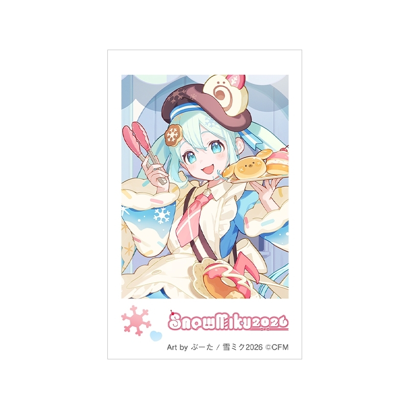 チェキプリント 雪ミク Art by ぶーた / SNOW MIKU 2026 : 初音ミク