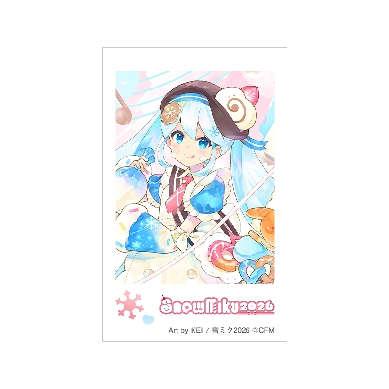 チェキプリント 雪ミク Art by KEI / SNOW MIKU 2026 : 初音ミク