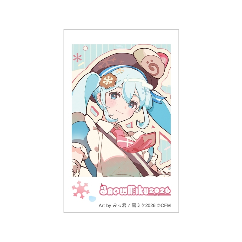 チェキプリント 雪ミク Art by みっ君 / SNOW MIKU 2026 : 初音ミク