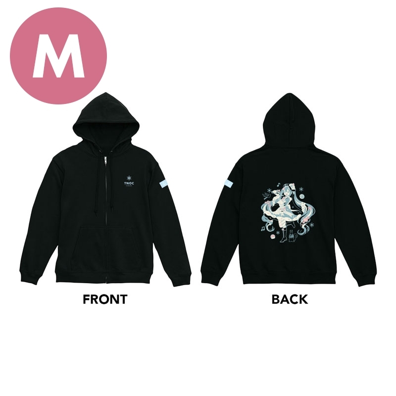 TNOC THE HOODIE ZIPUP NIGHT BLACK（M）/ SNOW MIKU 2026 : 初音ミク