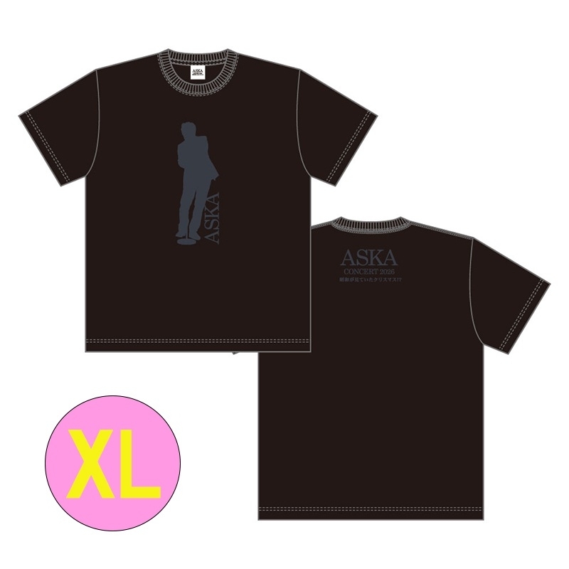 ASKA　昭和が見ていたクリスマス！？★グッズ４点★【新品未使用】 Tシャツ（XL） / ASKA CONCERT 2026 昭和が見ていたクリスマス