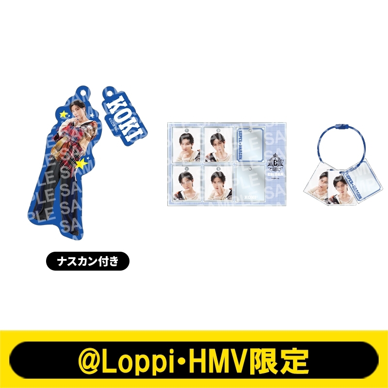 推しメンセット［2連チャームキーホルダー＋カスタム証明写真風