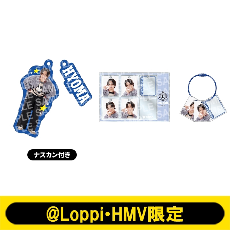 推しメンセット［2連チャームキーホルダー＋カスタム証明写真風