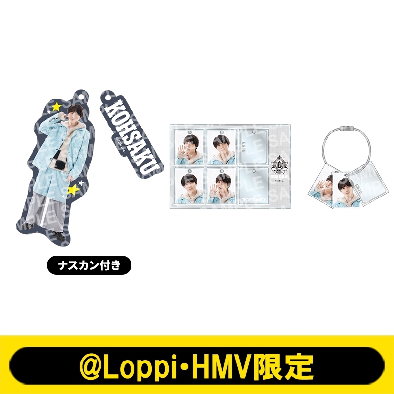 推しメンセット［2連チャームキーホルダー＋カスタム証明写真風