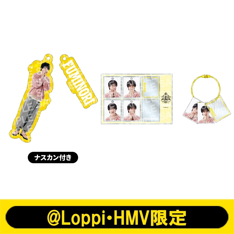 推しメンセット［2連チャームキーホルダー＋カスタム証明写真風