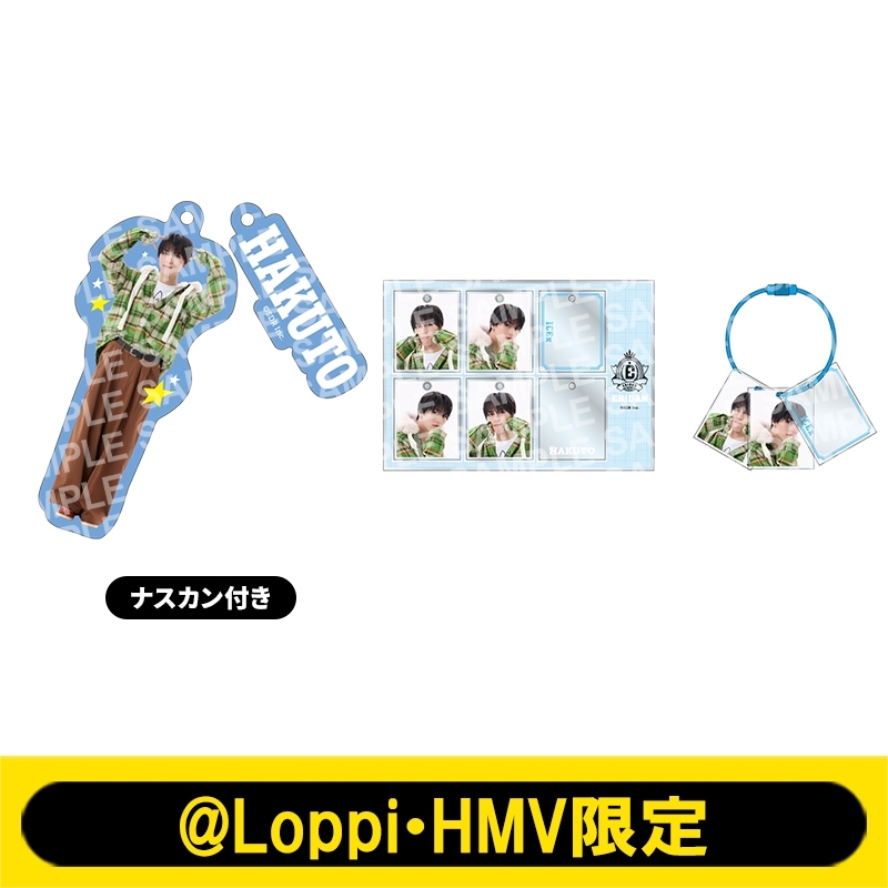 推しメンセット［2連チャームキーホルダー＋カスタム証明写真風