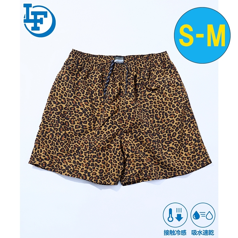 コンパクトに収納できるナイロンショートパンツ（レオパード / S-M
