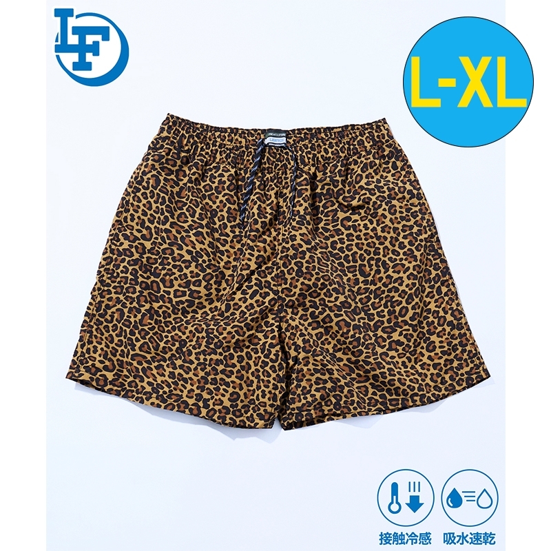マーク＆ロナ ショートパンツ 赤 レオパード ウール ナイロン S C5611 MARK&LONA（マークアンドロナ） ボアショートパンツ ブラウン×レッド