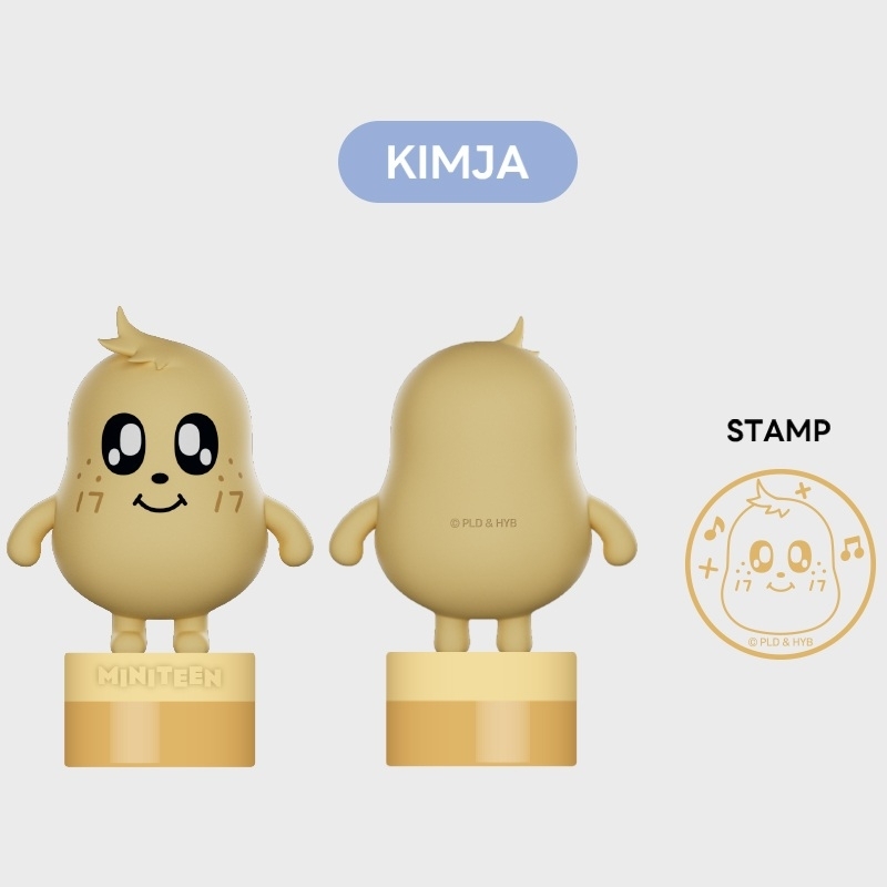MINITEEN フィギュアスタンプ & アクリルキーホルダー セット SEVENTEENキャラクター「MINITEEN（ミニティーン）」公式ライセンス