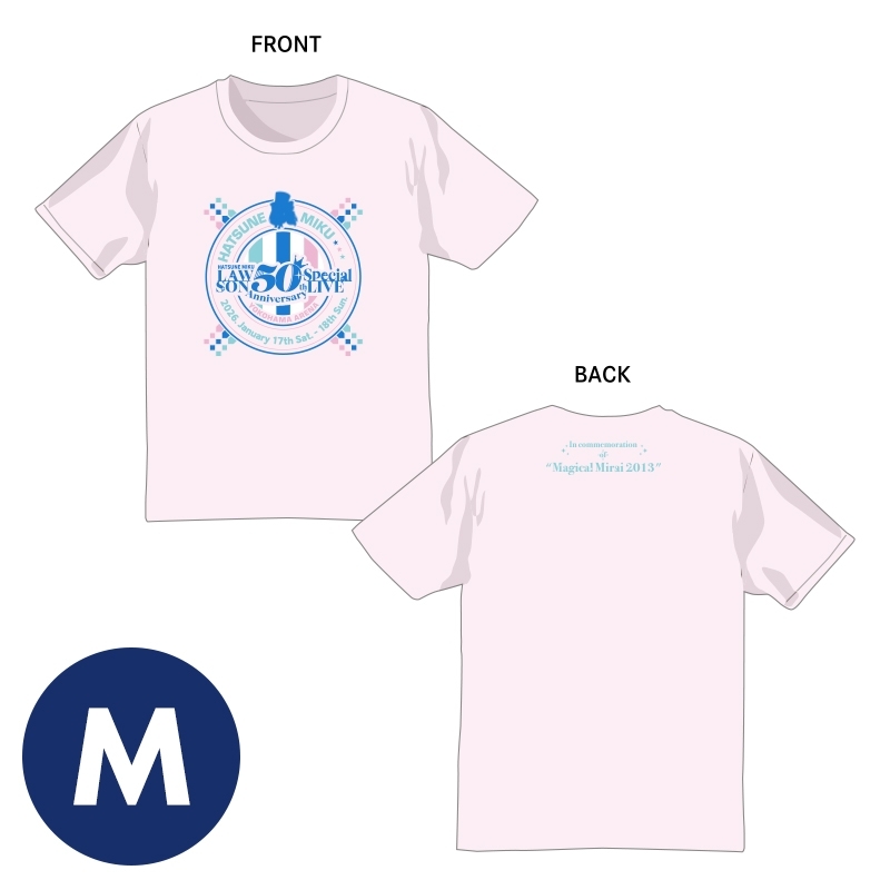 オフィシャルTシャツ リバイバル ver.（M）/ 初音ミク LAWSON 50th