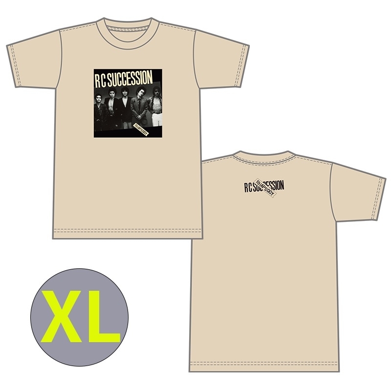 RCサクセション RHAPSODY Tシャツ ジャケットTシャツ 「RHAPSODY」/ サンドベージュ XLサイズ : RC