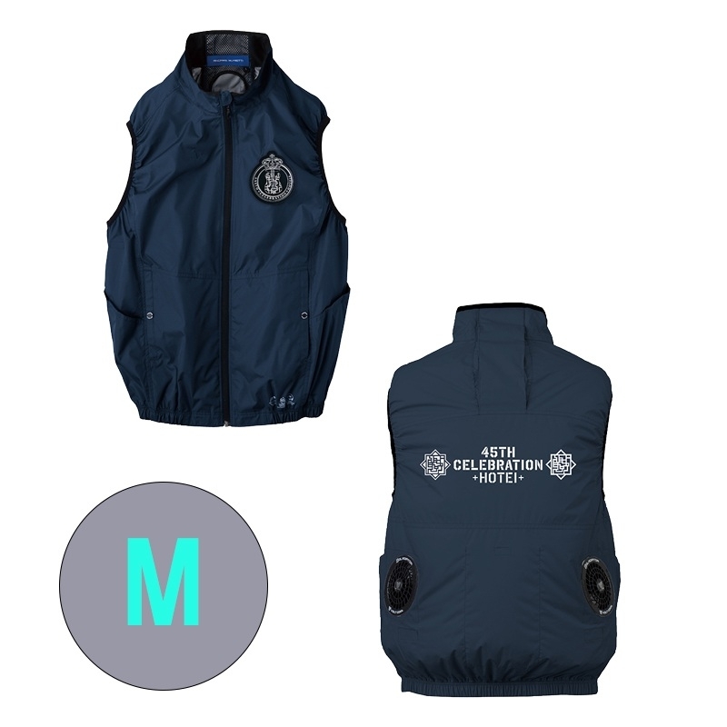 HOTEI 45thエンブレム ファン付きベスト Mサイズ : 布袋寅泰