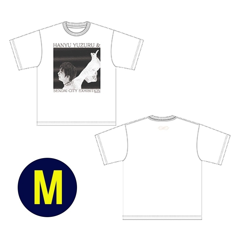 羽生結弦 応援Tシャツ（M サイズ）2枚セット☆☆ 羽生結弦選手「2連覇おめでとう」パレード」の応援グッズ販売と寄付の