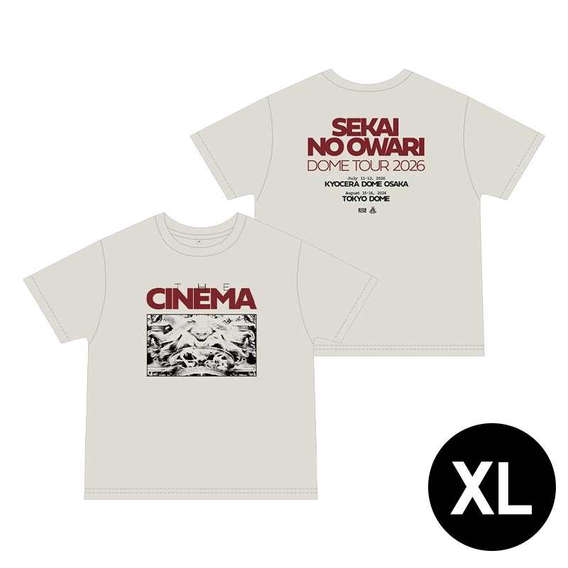 7月お渡し》THE CINEMA Tシャツ（XL） : SEKAI NO OWARI | HMV&BOOKS