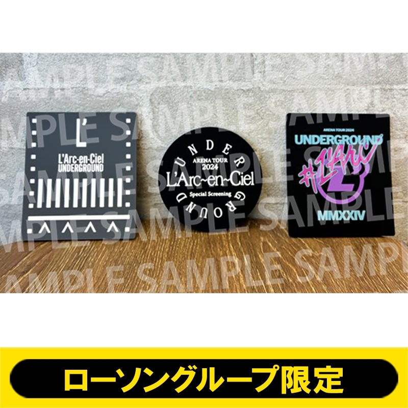 ラバーコースター3種セット【ローソングループ限定】 : L'Arc-en-Ciel