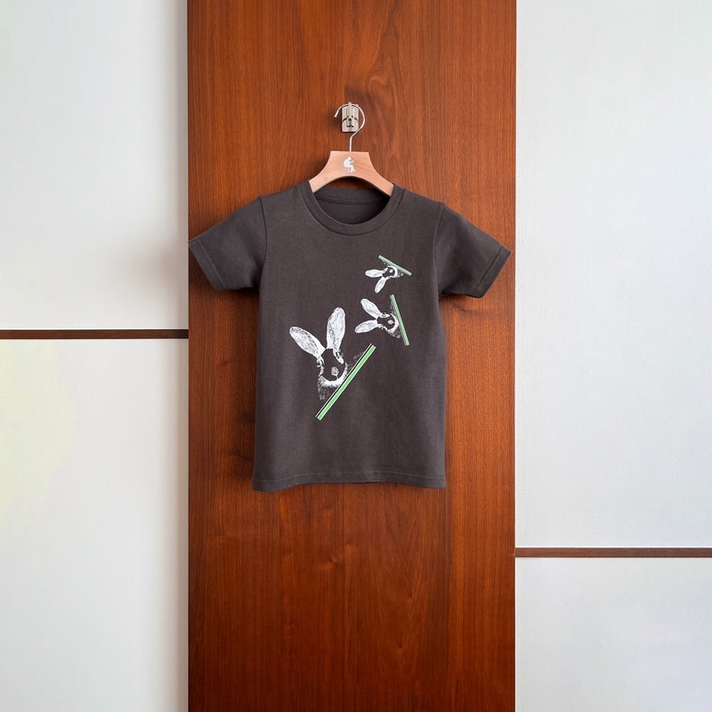 ☆☆☆新品未開封☆小沢健二☆回転するうさ☆Tシャツ☆チャコール☆Sサイズ☆☆☆ 回転するうさ」T キッズ（チャコール）110サイズ : 小沢健二