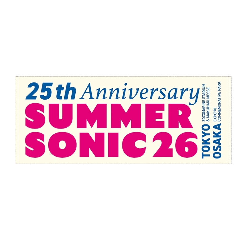 ヴィンテージデザインフェイスタオル : SUMMER SONIC | HMV&BOOKS