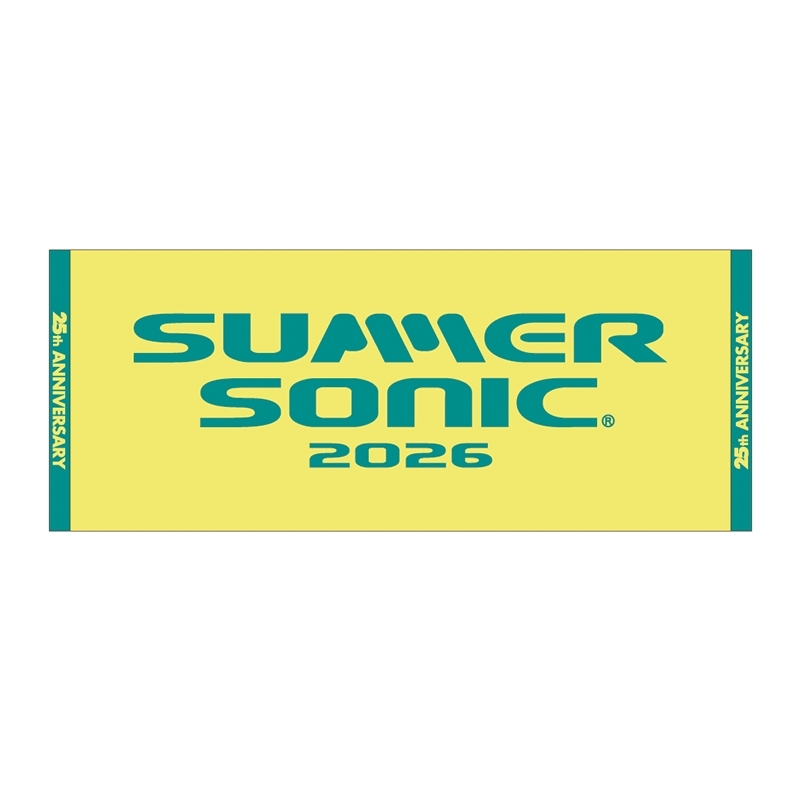 サマソニロゴフェイスタオル ジャガード［イエロー］ : SUMMER SONIC