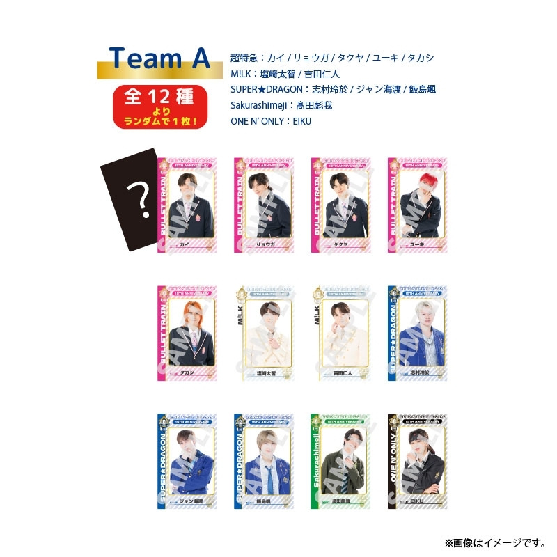 Random Double Sided Card Team A（全12種よりランダムで1枚入り