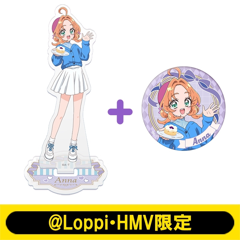 名探偵プリキュア 明智あんな 缶バッジ 鹿児島 オプシアミスミ アクリルスタンド＆缶バッジセット（明智あんな）/ 名探偵プリキュア