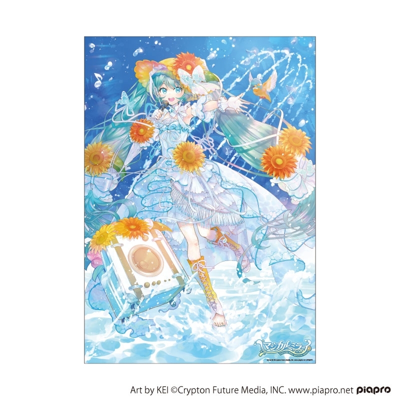 【最新版】ミライグリッシュ シール未使用 CD DVD マジカルミライ 2026 A3クリアポスター Art by KEI : 初音ミク