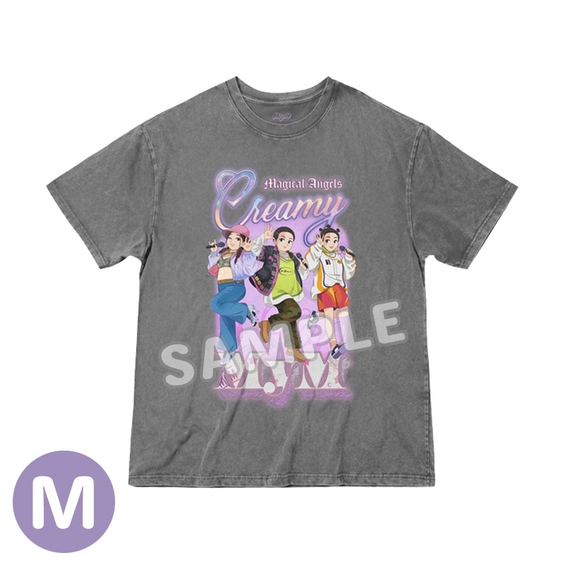 ヴィンテージ風クリィミーマイムーTシャツ／Gray（Mサイズ） : MyM