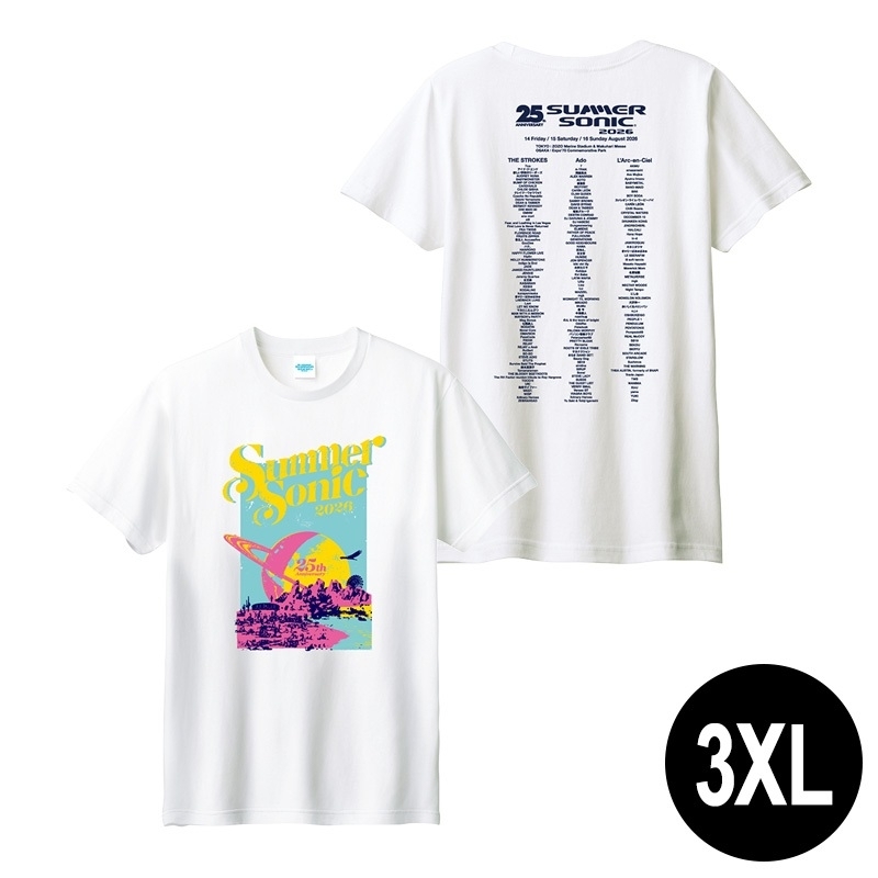 プラネットT［ホワイト］3XL【当日通販】 : SUMMER SONIC | HMV&BOOKS