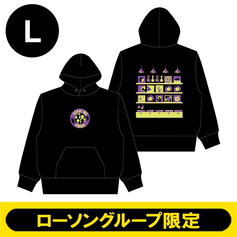 パーカー ブラック（L）【ローソングループ限定】 : SEKAI NO OWARI