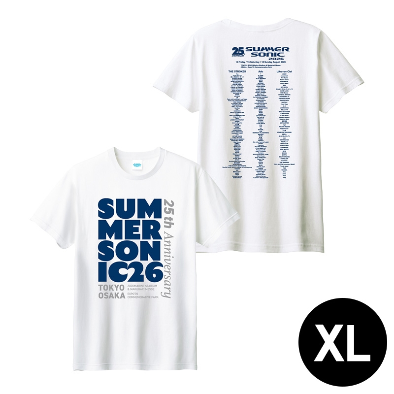  Summer Sonic 25th シャツ ホワイト XL ヴィンテージデザインT［ホワイト］XL【事後通販】 : SUMMER SONIC