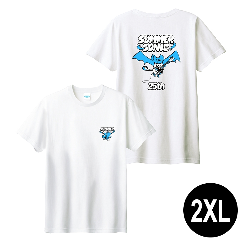 完売品！ SUMMER SONIC コラボ ユニフォーム ホワイト SUMMER SONIC × Skater JOHN Tシャツ (ソニックバット)［ホワイト］2XL