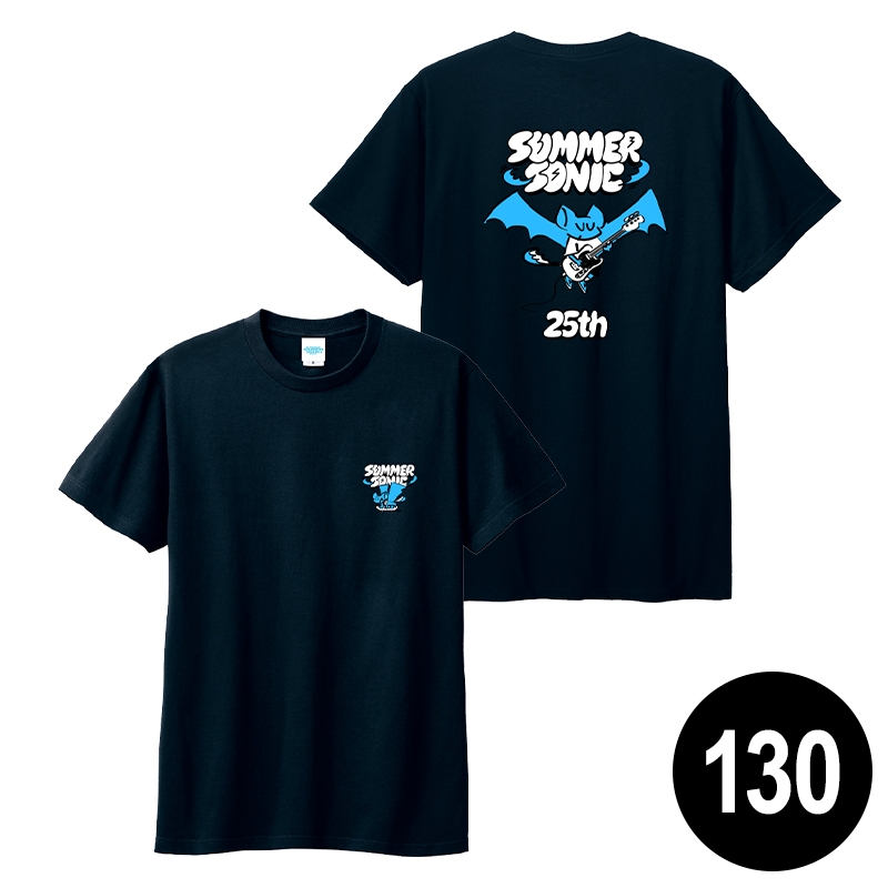 スケータージョン★サマーソニック★コラボ★Tシャツ★ソニックバット★限定 SUMMER SONIC × Skater JOHN Tシャツ (ソニックバット)［ネイビー］130