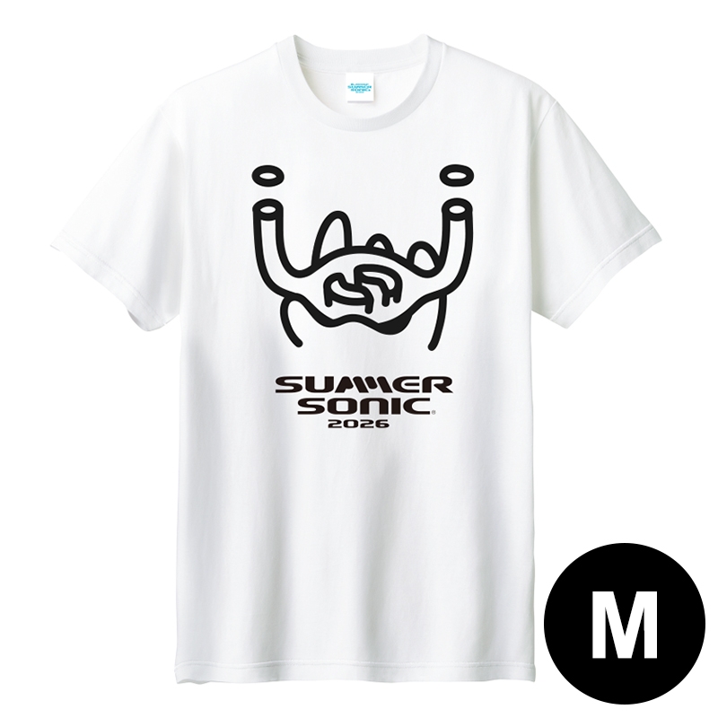 完売品！ SUMMER SONIC コラボ ユニフォーム ホワイト SUMMER SONIC × タイヨウプロジェクトTシャツ［ホワイト］M【事後通販
