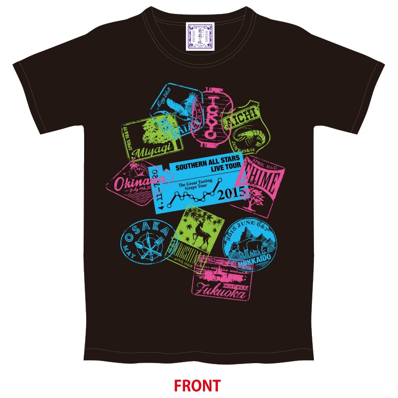 旅Tシャツ 黒【XL】/ サザンオールスターズ LIVE TOUR 2015