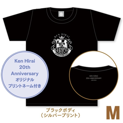 キラキラTシャツ ブラック【M】/ Ken Hirai 20th Anniversary Goods