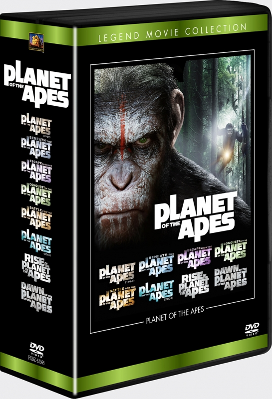 DVD▼猿の惑星(7枚セット)1・2・3・4・5、PLANET OF THE APES 猿の惑星、猿の惑星 創世記 ジェネシス▽レンタル落ち 全7巻