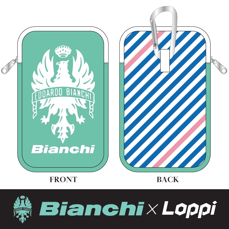 カラビナ付ポーチ【Loppi・HMV限定】/ Bianchi（ビアンキ）×Loppi