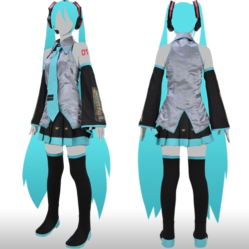 初音ミク　コスチュームセット　Mサイズ Amazon.co.jp: 【公式】コスユメ 初音ミク コスチュームセット S