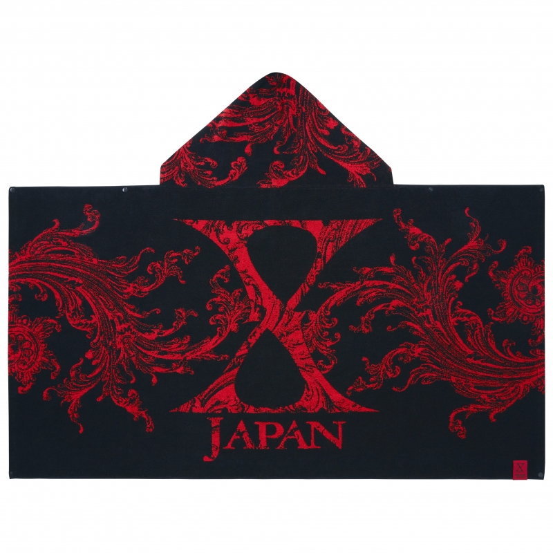 X JAPAN フード付きビッグタオル/ 「X JAPAN WORLD TOUR 2015-2016 IN