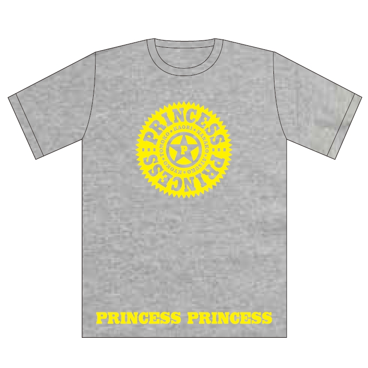 グレー(S)Tシャツ/PRINCESS PRINCESS TOUR 2012-2016 再会 -FOR EVER-