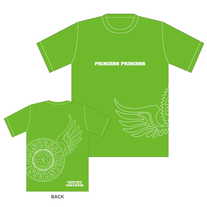 ライム(M)Tシャツ/PRINCESS PRINCESS TOUR 2012-2016 再会 -FOR EVER-