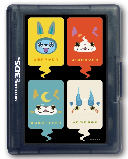 妖怪ウォッチ カードケース12 for ニンテンドー3DS ブラック : Game 