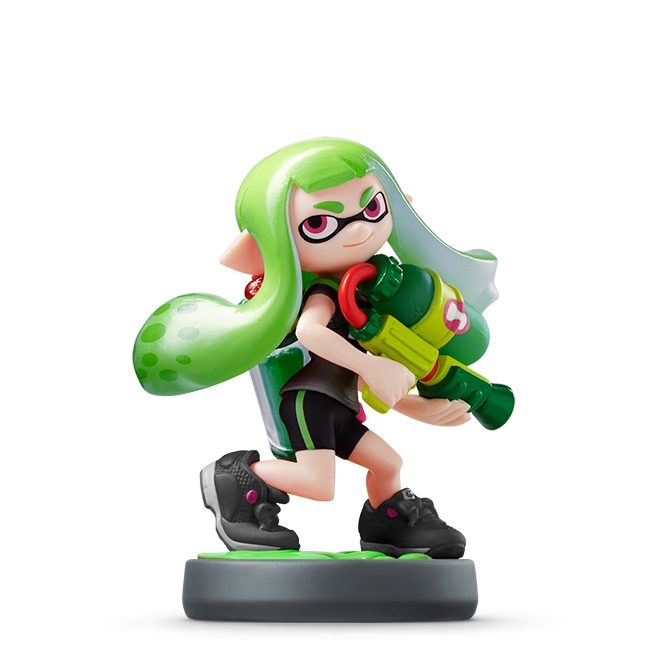 スプラトゥーン amiibo ガール ヒメ タコ ネオンピンク 7点 Nintendo