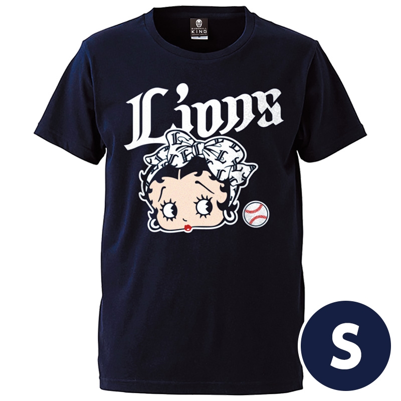Tシャツ【S：黒】/ BETTY BOOP×埼玉西武ライオンズ : 埼玉西武 